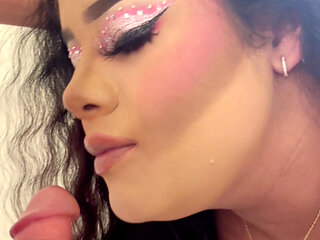 Real Big ass young latina fucking hard swallowing my milk