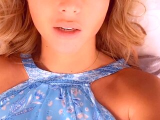 Pussy toying busty high heeled stunner solo pov masturbation