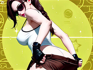 Parody Lara Croft Anime Hentai Uncensored 4k60fps, Who Loves Big Cocks, Blowjob, Cowgirl, Double Penetration, Cumshot Facial