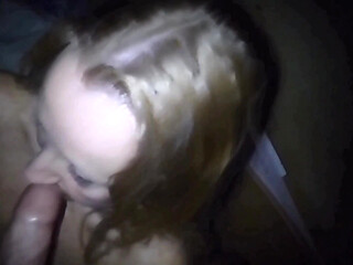 Mature Blonde Wife at Night