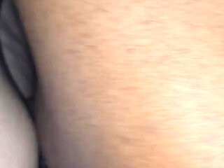 From the Side Makig Her Cream