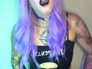Did you like me with this purple hair and jerking off hot?