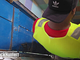 Two Employees Making Out in the Bathroom