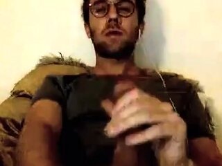 French Stud Shoots a Big Load - Amateur Webcam Solo