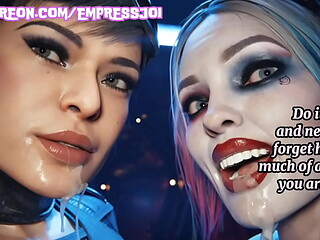 Femdom Hentai JOI: Harley Quinn Dominates And Cucks You