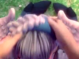 Melia Xenoblade Gets Her Face Fucked and Ends with a Mouthful of Cum POV