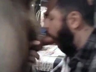 Big-Cock Bear Amateur Gets a Face Full of Cum