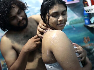 Horny Desi Bhabhi Enjoying in Steamy Shower