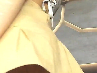 Slim Girl with Colored Hair Masturbates and Wants to Be Controlled