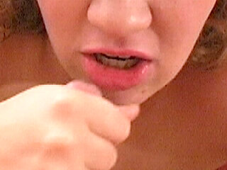 Claire James & Simon Synister Handjob Suck Facial