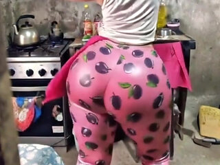 Pink stocking ass #3