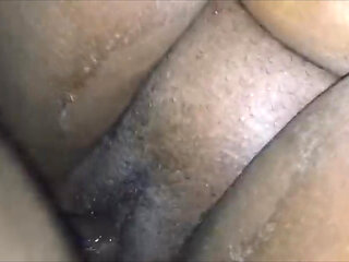 Squirting on His Big Black Hard Cock