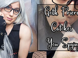 You Stare. She Sucks. - POV Goth Elf Cosplay Blowjob