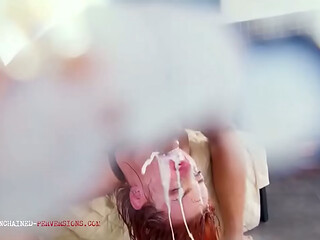 PIXIE PINK - redhead pure gonzo deepthroat and anal hardcore