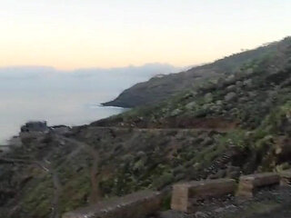 Running Uphill with Sunrise Without Panties