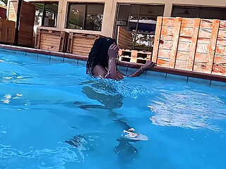 Barely Behaving by the Pool