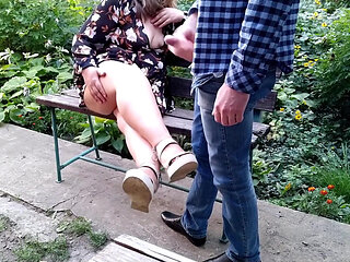 Stepson Cums on Stepmother's Bare Legs