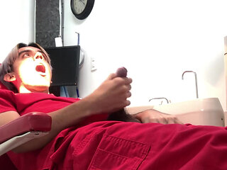 Jerking off at dental clinic pt 1