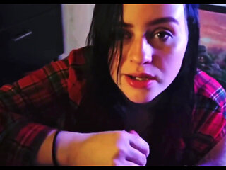 Lexi Makes Boyfriend Cum by Rubbing Bra on Dick