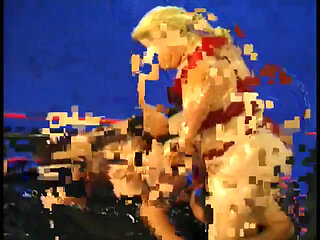 Nasty fatso lady Patty Parker is fond of getting her unstoppable body oiled and her cunt drilled with toy by curious dude