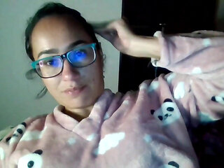 Horny Masturbating with Pillow by Her Friend Two Times