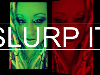Wank and Slurp with Goddess Lana CEI Looper for Dumb Dumb Heads