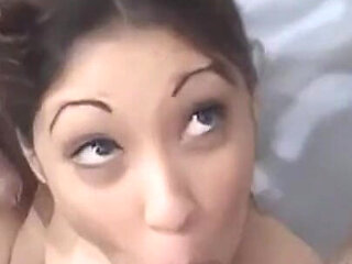 Tiny Petite Asian DP - 2 Cocks Stretch Her Tight Holes