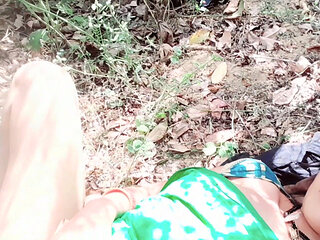 Seeing Indian Bhabhi Alone in the Forest, Bhabhi's Stepbrother-in-law Made Sex with Her