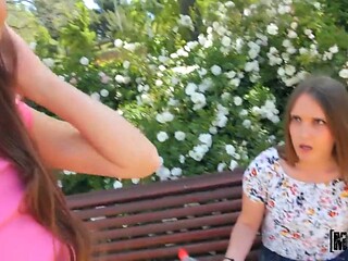 Slutty Shemale Izzy Lush Fucks Spanish Stud Outdoors