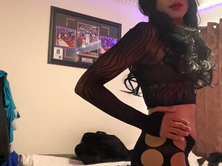 HOT INDIAN FEM BOY SISSY CROSSER DRESS SLUT STRIPS HER CLOTHES SHOWS COCK