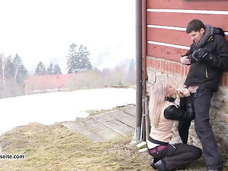 German amateur Sofia Lee sports hotel compilation HD - outdoor group fun with nature action