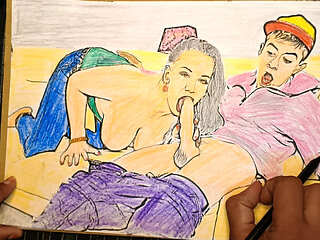 Indian My Sisters Hot Friend is Dan Daniels for Naughty America sketch art  by -143