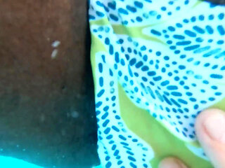 The Taboo Dip, Interracial Couple Nearly Get Caught Having a Moment at the Pool