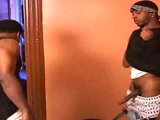 Amazing black fucker with his friend