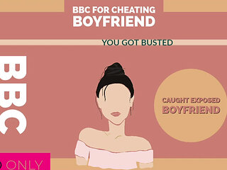 AUDIO ONLY - BBC for cheating boyfriend caught jerking to porn again