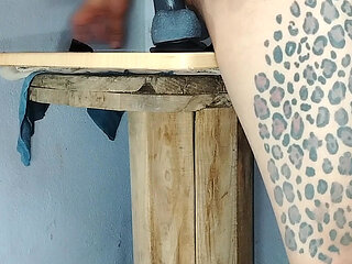 Dildo between legs 2
