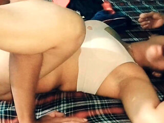 Indian newly married stepmom dirty talk with stepson sex video, Desi indian tharki stepson fuck his hot stepmom Hindi