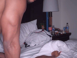 Ebony Wakes Best Friends Boyfriend up to Some Pussy
