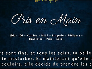 Pris en Main par la Voisine - French milf neighbour audio porn