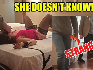 Husband's Surprise Gift: Blindfolded French Wife Left Alone with a Strange - Catrine Croissant