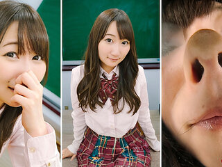 Misaki Yumeno in an Empty Classroom POV Her Nose on the Glass, Your Scent Is the Test.