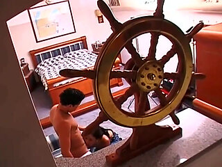 Wonderful Trans Ass Fucks a Boy with Condom and Then They Cum Together