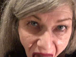 Sexy Granny Swallows! Passionate POV Blowjob! Maxxximummilf