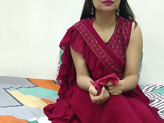 Hot Indian Saara Bhabhi Pussy Licking and Hard Fuck for Teaching First Sex to Devar.