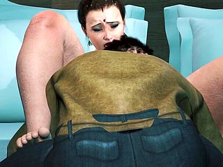 Desi Indian Stepmom Having Sex with Her Stepson's Friend in the Bedroom