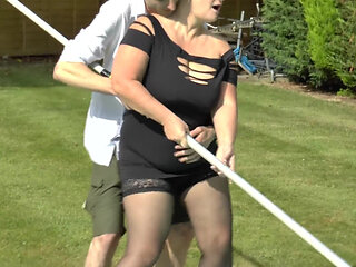 Poolboy Loves His Job Because of Horny Gicks at the Pool