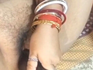 Sister-in-law is putting the eggplant