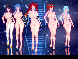 [MMD] Collapse Iron Multi-person naked dance