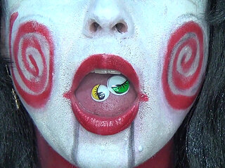 Hard Eyes with a Moving Pupil, Inside My Belly!