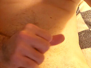 Muscular boy having huge cumshot thinking of his gym crush